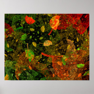 Affiche Autumn colorful decorative design