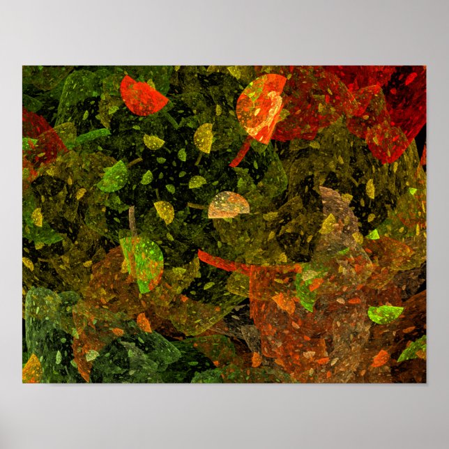 Affiche Autumn colorful decorative design (Devant)