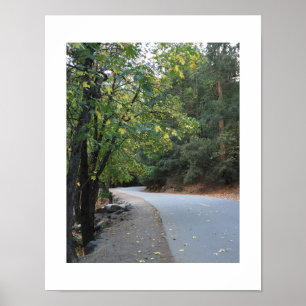 Affiche Autumn Road Yosemite Photographie couleur