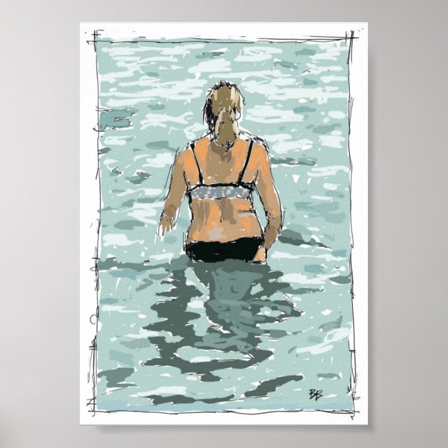 Affiche Aux Bahamas. (Devant)