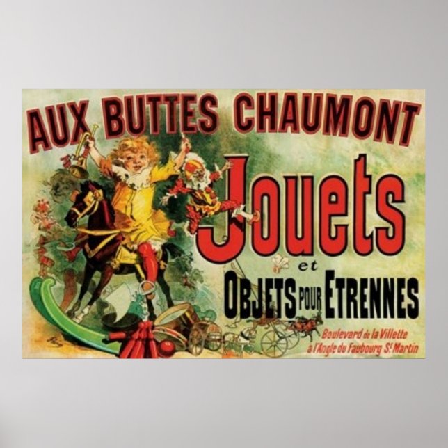 Affiche Aux Buttes Chaumont Amis DOMAINE PUBLIC (Devant)