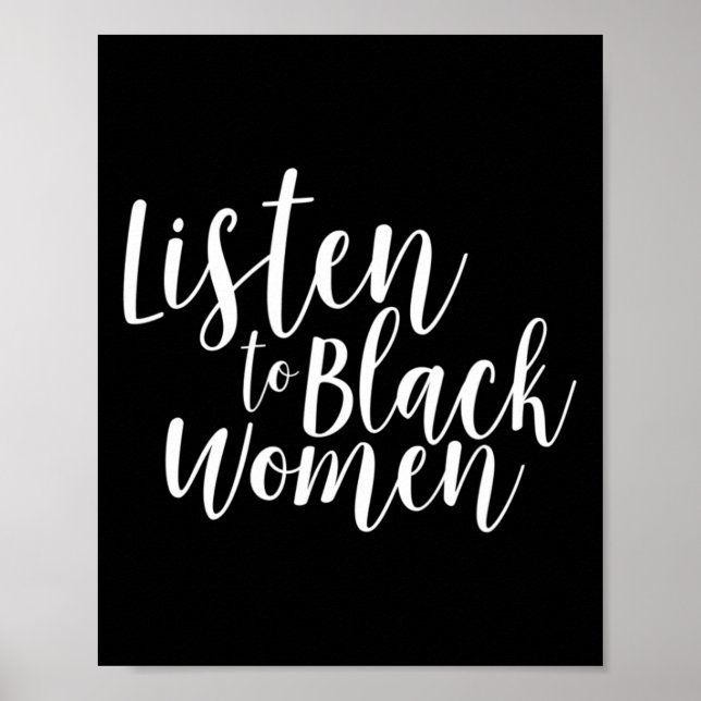 Affiche Aux Femmes Noires Intersectio Bipoc Féministe (Devant)