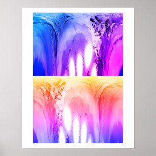 Affiche Avalanche au coucher du soleil art
