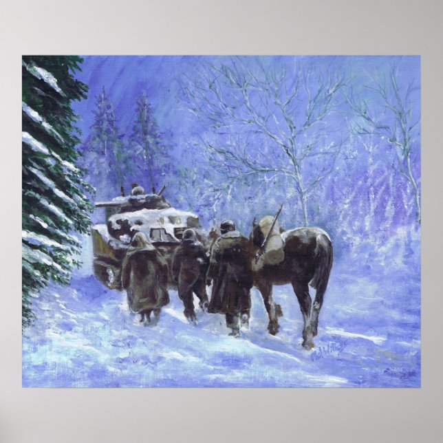 Affiche Avance de la 82e division aéroportée (Devant)