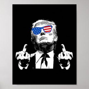 Affiche (avant et arrière) Trump 2024 Us American American