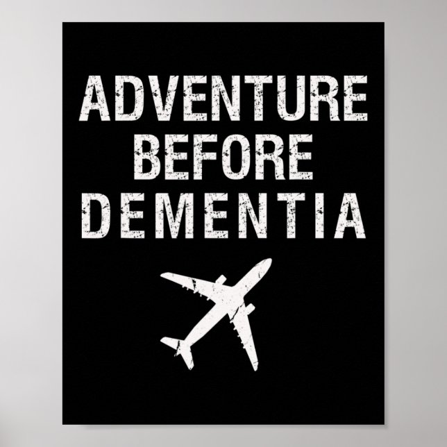 Affiche Avant la démence Amusement Voyage en avion Retrait (Devant)
