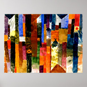 Affiche Avant la ville par Paul Klee,