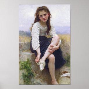 Affiche Avant le bain par William Bougereau