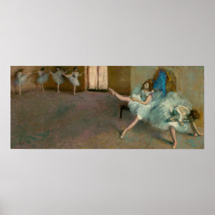 Affiche Avant le ballet - Edgar Degas Art