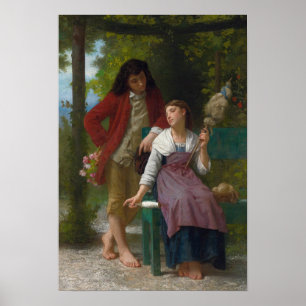 Affiche Avant le Fiançailles par William-Adolphe Bouguerea