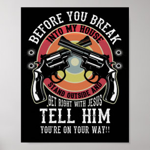 Affiche Avant Que Vous Ne Cassez Dans Ma Maison Restez Deh