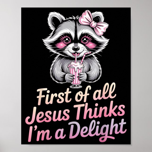 Affiche Avant tout Jésus pense que je suis un délice (Devant)