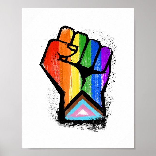 AFFICHE AVANTAGE DE LA FIERTÉ LGBTQ FIST (Devant)