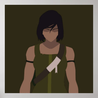 Affiche Avatar La Légende de Korra Korra Minimaliste