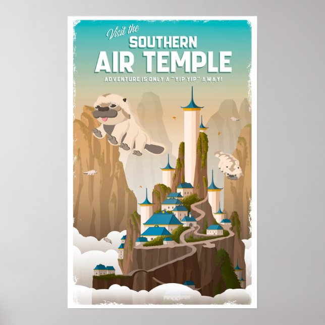 Affiche Avatar - Visit the southern Air Temple (Devant)