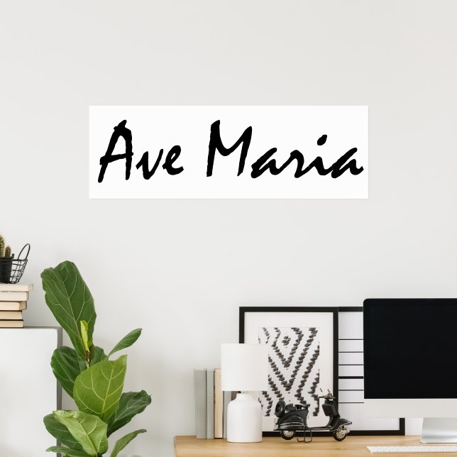 Affiche Ave Maria (Bureau à domicile)
