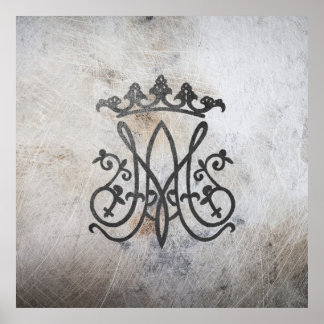Affiche Ave Maria Monogram