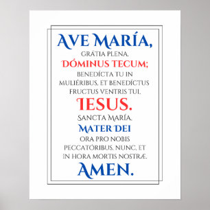 Affiche Ave Maria Print
