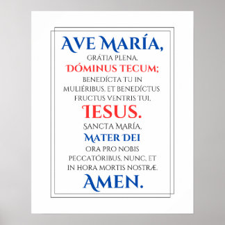 Affiche Ave Maria Print