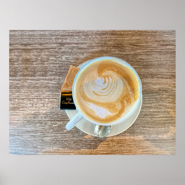 Affiche Avec Compliments, Café (Devant)
