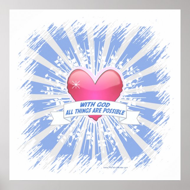 Affiche Avec Dieu, tout est possible (Devant)