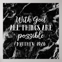 Avec Dieu, toutes les choses sont possibles Bible 