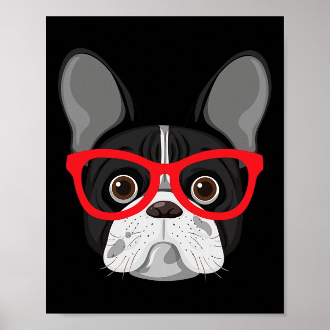 Affiche Avec Gles - Frenchie Bulldog (Devant)