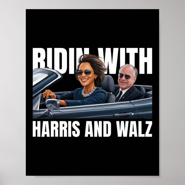 Affiche Avec Harris Et WAlzheimer Président Kamala Harris (Devant)