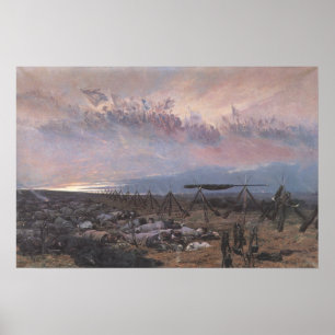 Affiche avec Jean Baptiste E. Detaille Painting