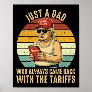 Affiche Avec la Fête des pères amusante de Trump sur les t