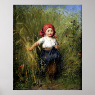 Affiche avec la peinture de Heinrich Hirt