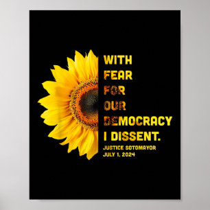Affiche Avec La Peur Pour Notre Démocratie, Je Divise Les