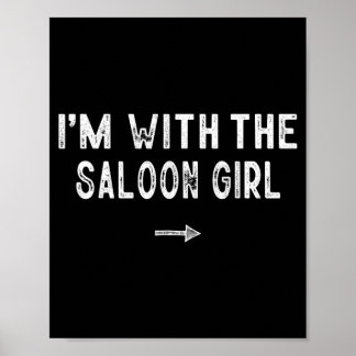 Affiche Avec le costume de fille de saloon correspondant p