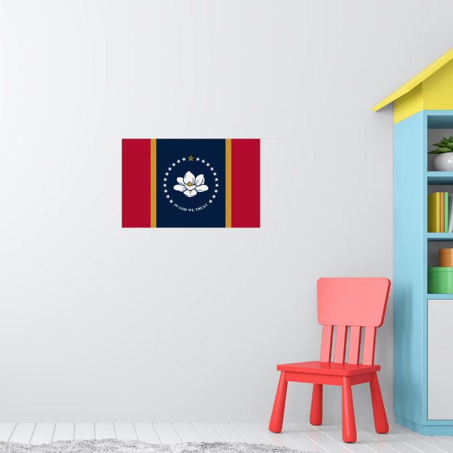 Affiche avec le drapeau de l'État du Mississippi,  (Pépinière 1)