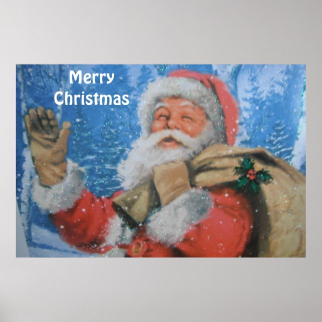 Affiche avec le Père Noël (Devant)