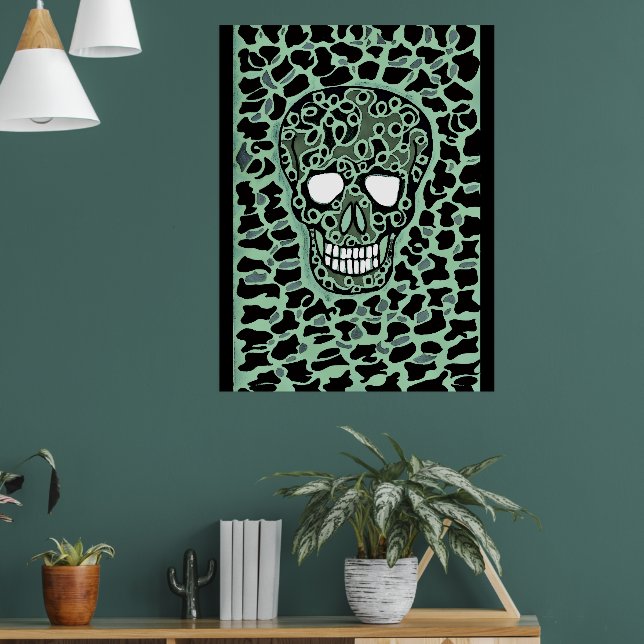 Affiche avec motif de crâne (Salon 1)