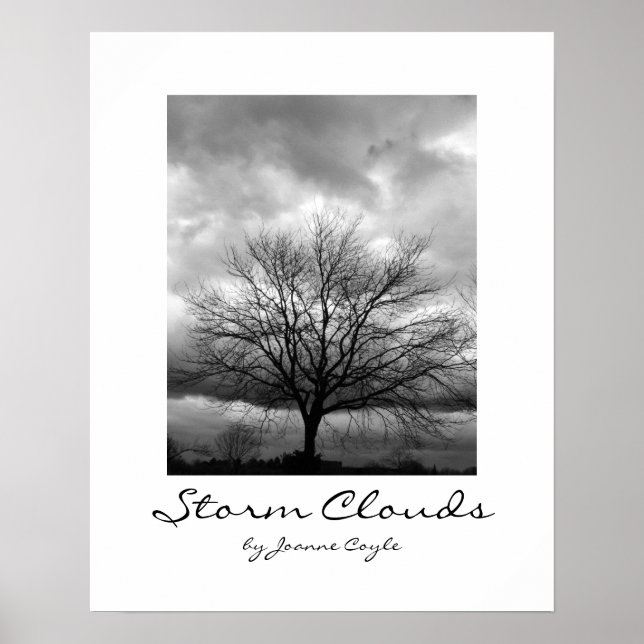 AFFICHE avec option de mise à niveau 'Storm Clouds (Devant)