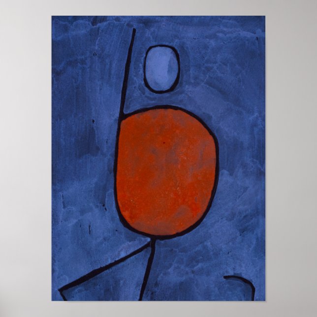 Affiche Avec parapluie, 1939 par Paul Klee (Devant)