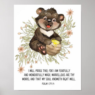 Affiche Avec Peur Et Merveilleusement Fait, Écriture, Enfa