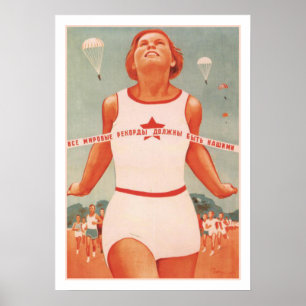 Affiche avec propagande de l'Union soviétique Vint