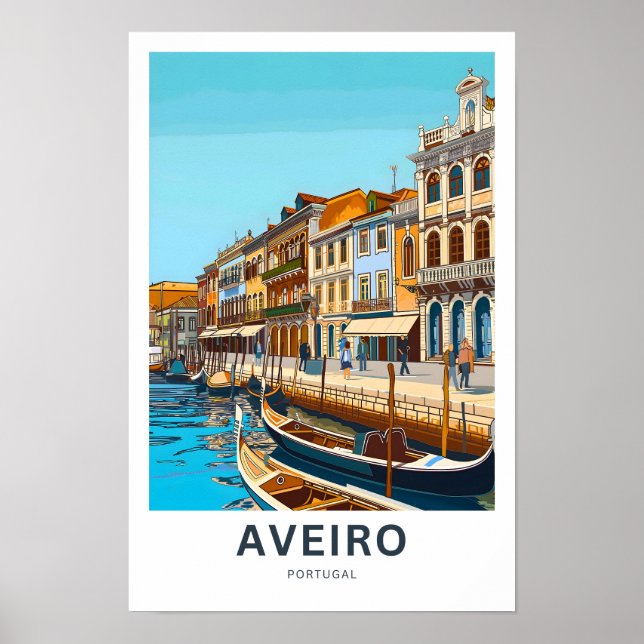 Affiche Aveiro Portugal (Devant)