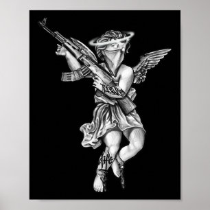 Affiche Avening Angel Sinner Chicano Tattoo