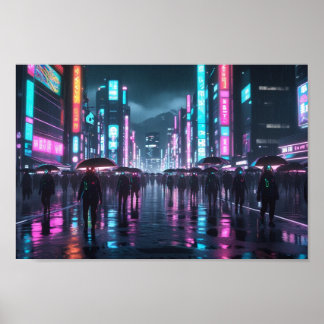 Affiche Avenir japonais moderne