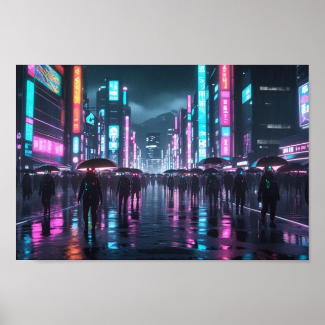 Affiche Avenir japonais moderne (Devant)