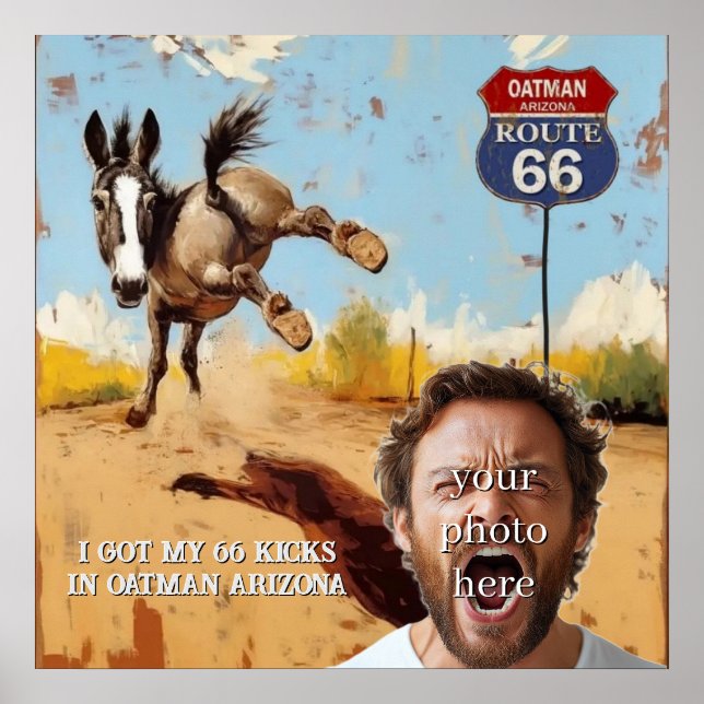 Affiche Aventure amusante de l'âne d'Oatman (Devant)