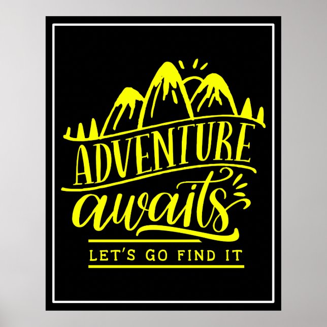 Affiche Aventure Attend Allons le trouver (Devant)