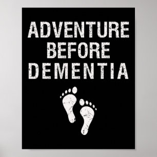 Affiche Aventure avant la démence drôle Voyage de Wanderlu