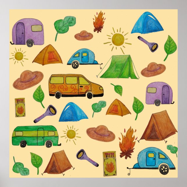 Affiche Aventure de camping (Devant)