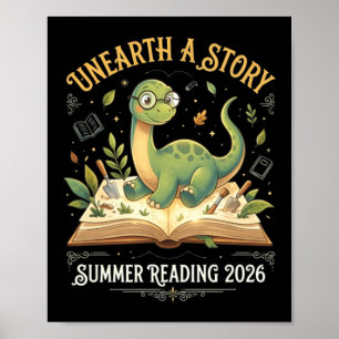 Affiche Aventure de lecture Dino été 2026 T