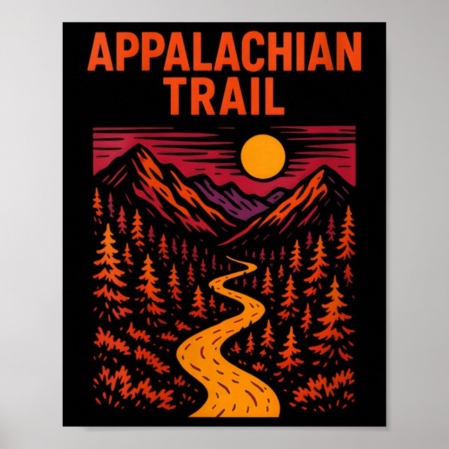 Affiche Aventure de randonnée féminine dans les Appalaches (Devant)